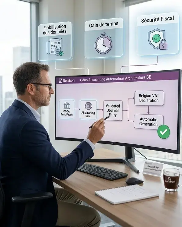 Automatisation Odoo comptabilité Belgique – CODA, rapprochement bancaire et déclaration TVA